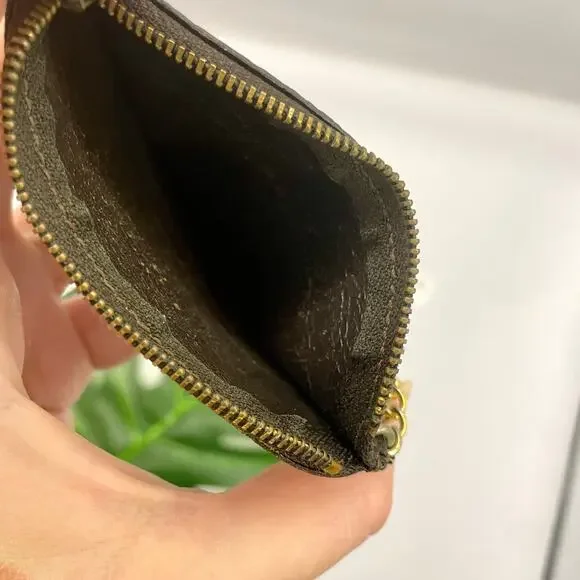 Louis Vuitton RARE Pochette Cles Key Pouch Vintage 1st Edition Monogram Keychain - Picture 7 of 9